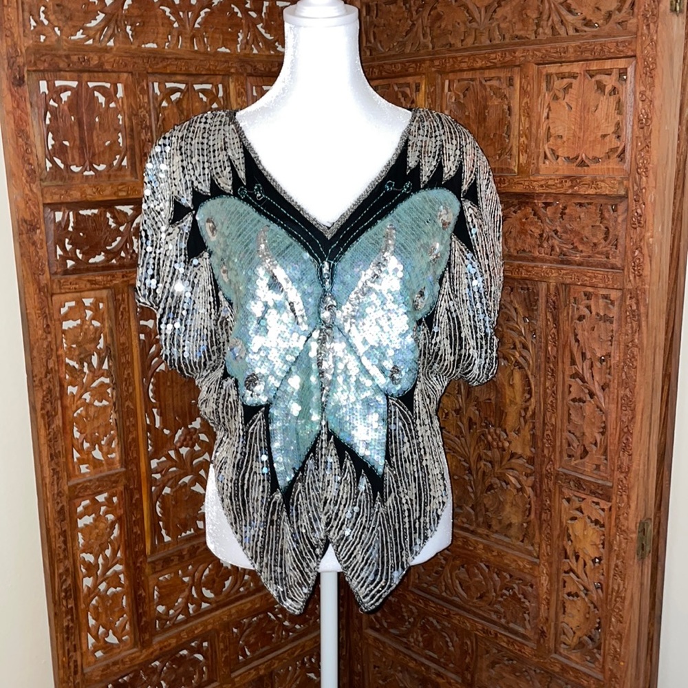 NWT Vintage Butterfly Top